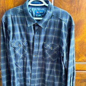 Cova Men's Gray Plaid Shirt